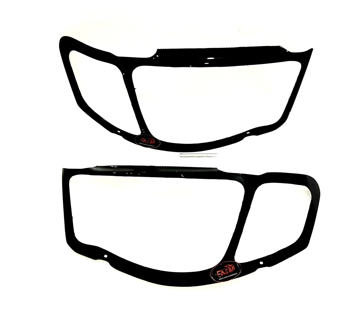 Mitsubishi Triton Headlight Shield Set 2007-2015 - Gloss Black