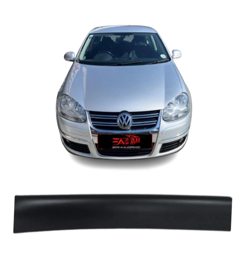 Jetta 5 Matt Black bonnet guard