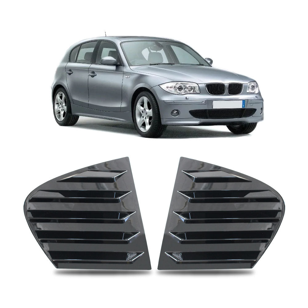 E87 Quarter Glass Window Louvers Set