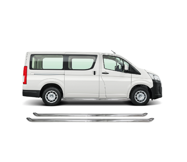 Toyota Quantum Side Steps Set - Chrome 2019+