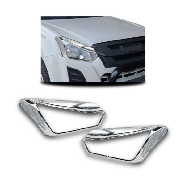 Isuzu Halogen Headlight Trim Set 2016-2021 - Chrome