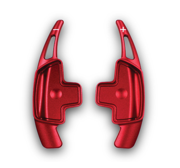 C-Class W205 Paddle Shifters Set - Red