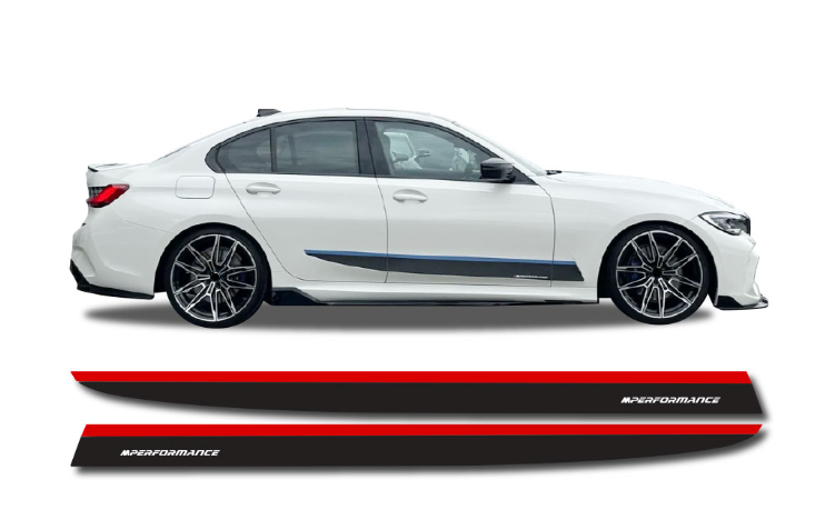 G20 M-Performance Side Decal Stickers Red