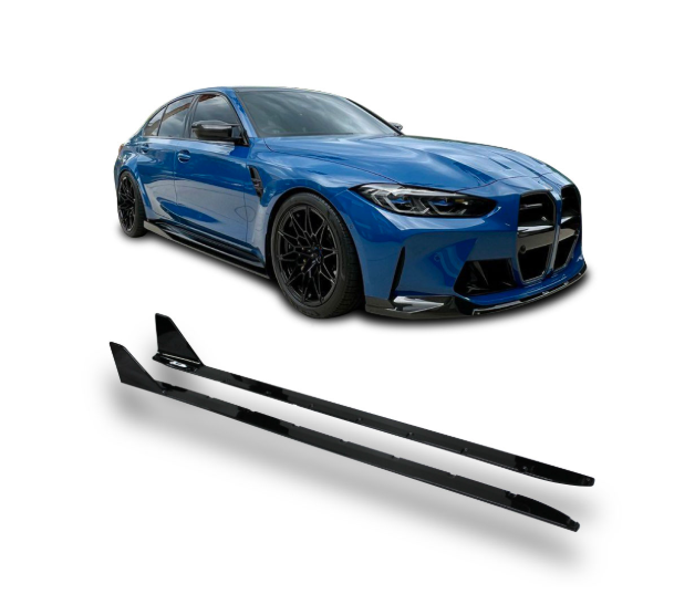 G80 M3 1-Piece Side Skirts Gloss Black Set
