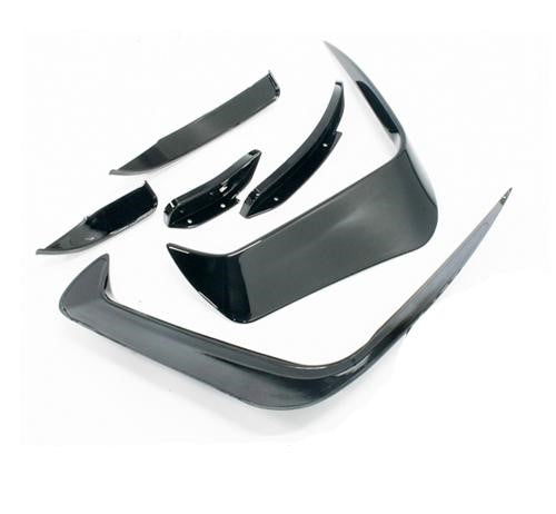 Polo 8 gloss black front canard kit