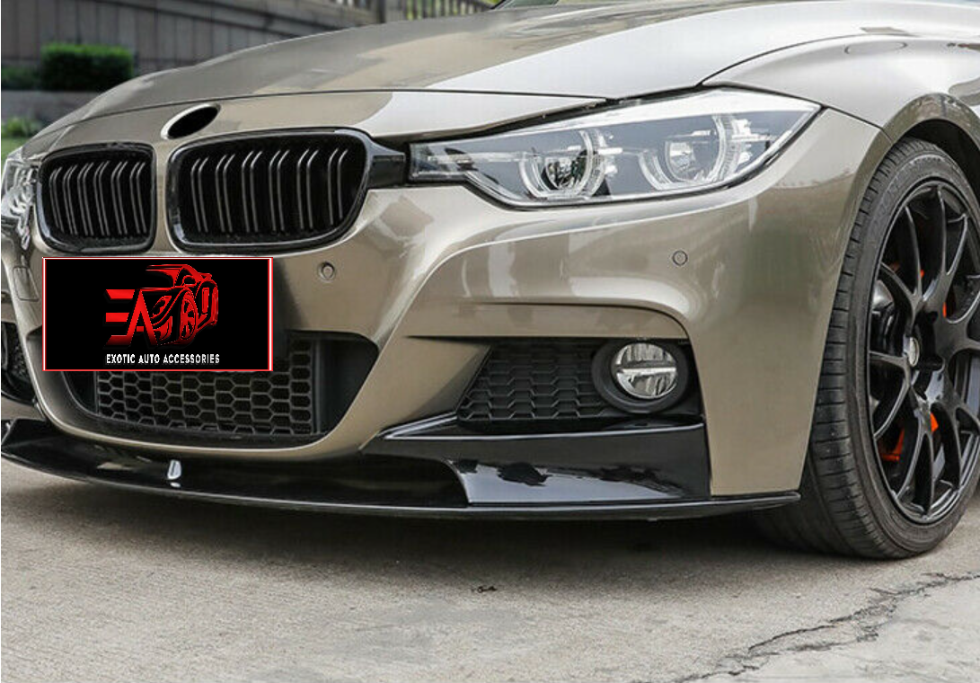 F30 M-Sport Gloss Black Front Lip
