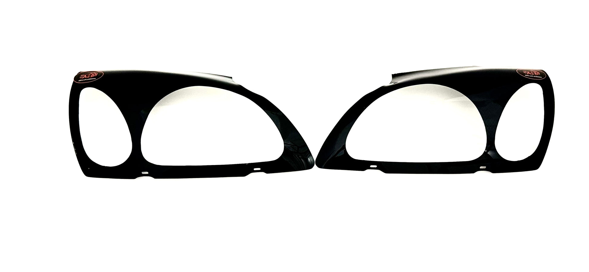 Ford Bantam/Ikon/Fiesta gloss black Headlight shields