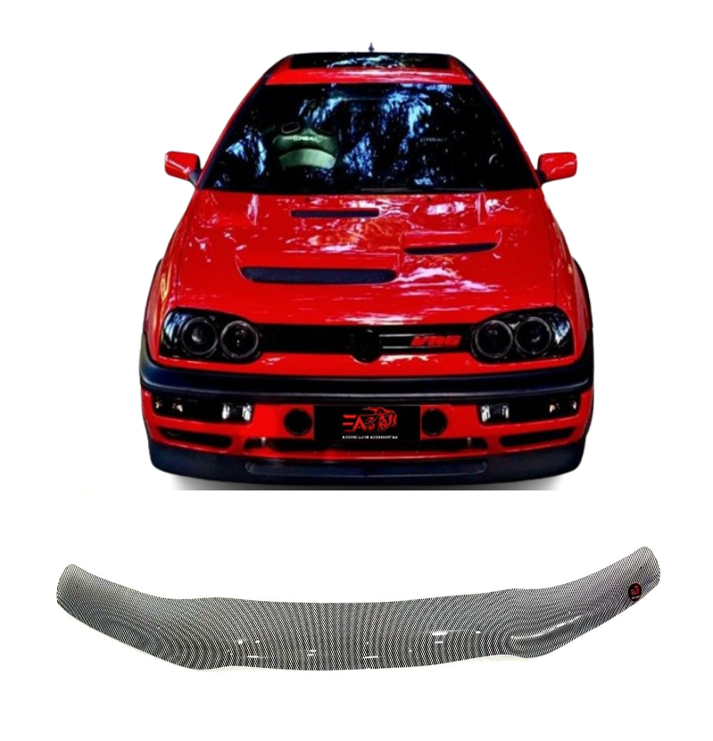 Jetta 3 carbon bonnet guard