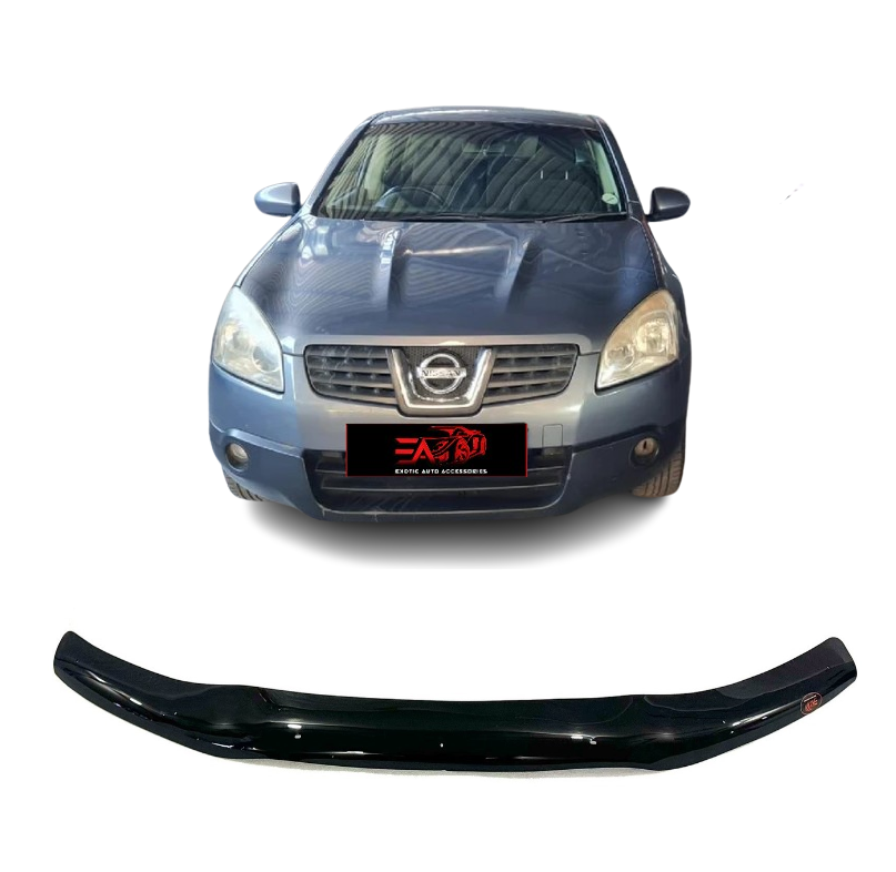 Nissan Qashqai Gloss Black bonnet guard 2007-2010