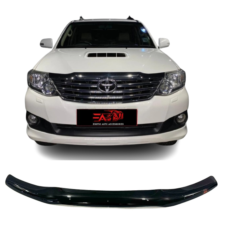 Toyota Fortuner Gloss Black bonnet guard 2012-2015