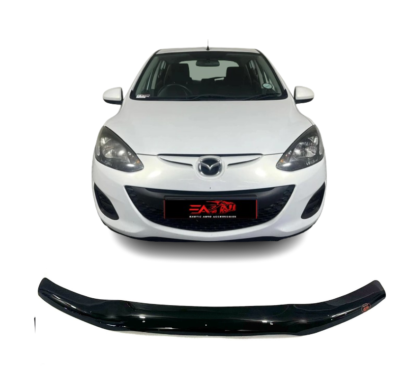 Mazda 2 Gloss Black bonnet guard 2008-2014