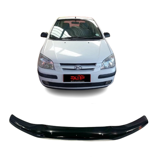Hyundai Getz Gloss Black bonnet guard 2006+