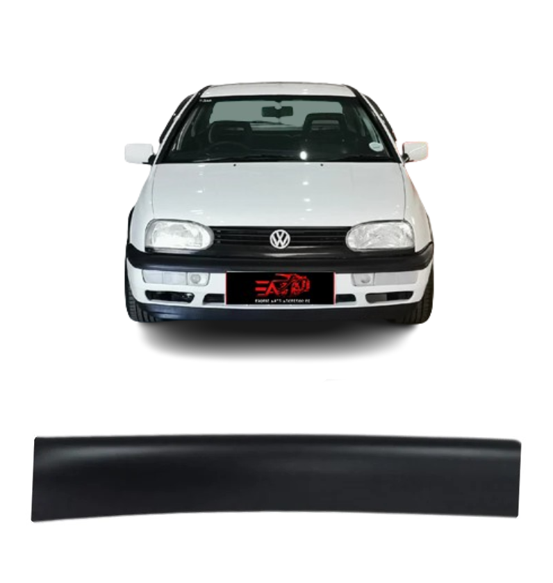 Golf 3 Matt Black bonnet guard