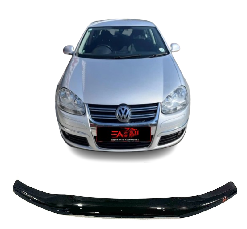 Jetta 5 Gloss Black bonnet guard