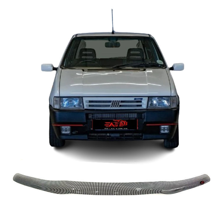 Fiat Uno carbon bonnet guard