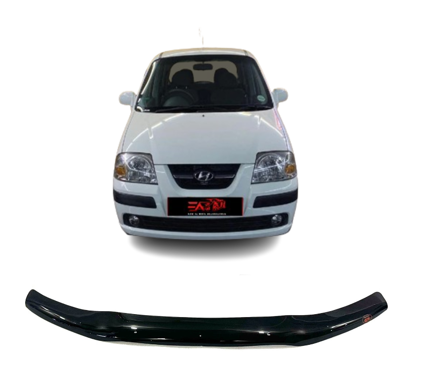 Hyundai Atos Gloss Black bonnet guard 2005+