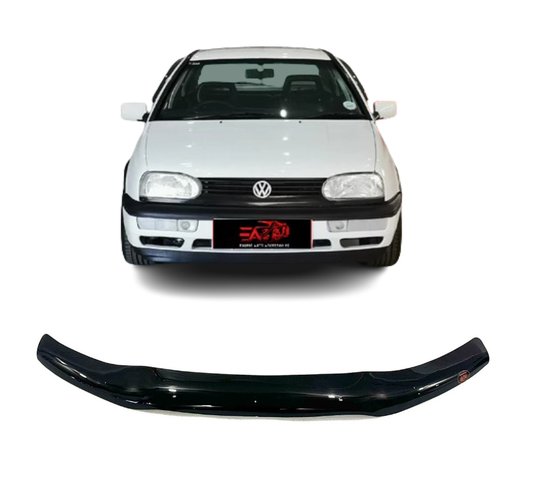 Golf 3 Gloss Black bonnet guard