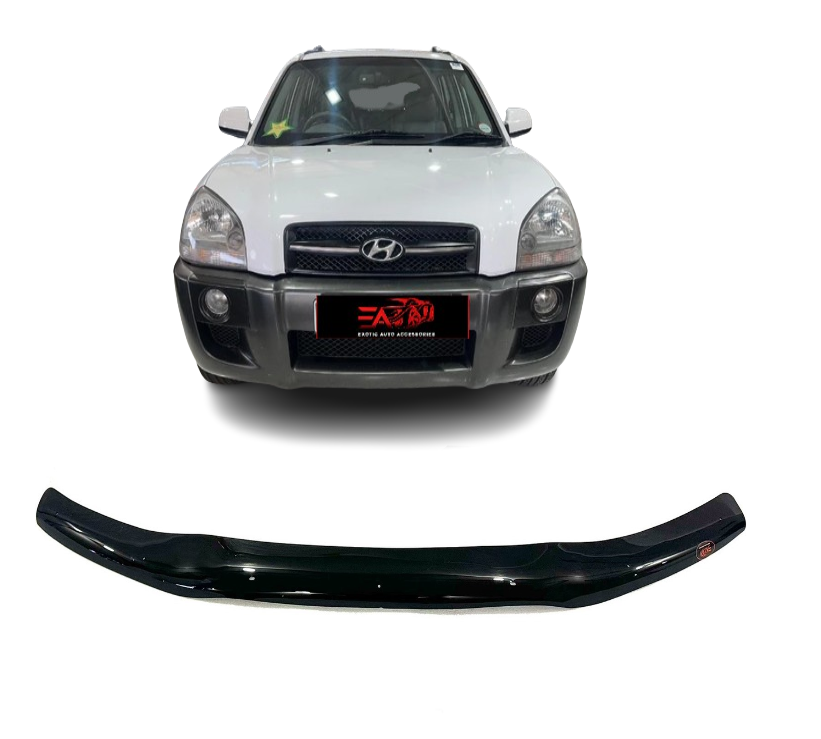 Hyundai Tucson Gloss Black bonnet guard 2005-2010