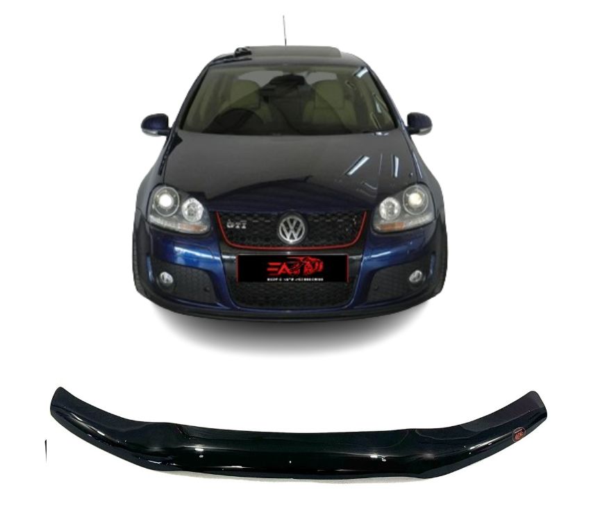 Golf 5 Gloss Black bonnet guard
