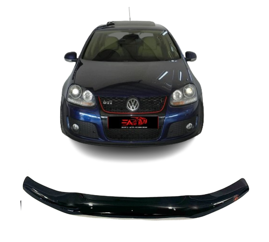 Golf 5 Gloss Black bonnet guard