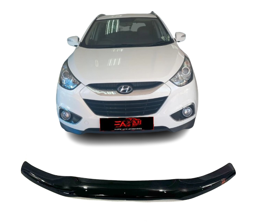 Hyundai IX35 Gloss Black bonnet guard 2010-2015