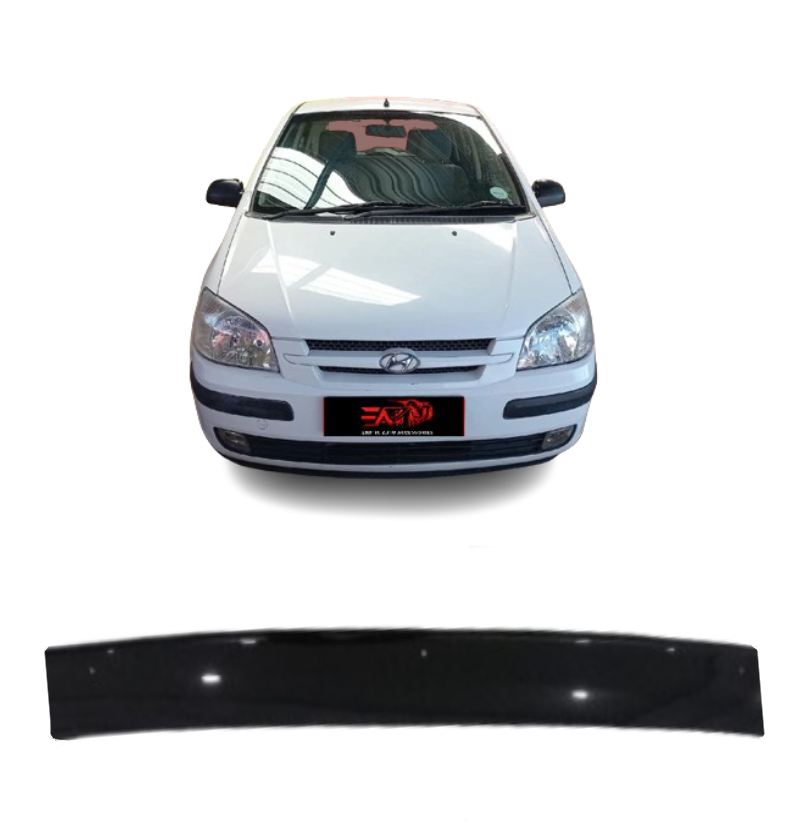 Hyundai Getz Gloss Black bonnet guard up to 05