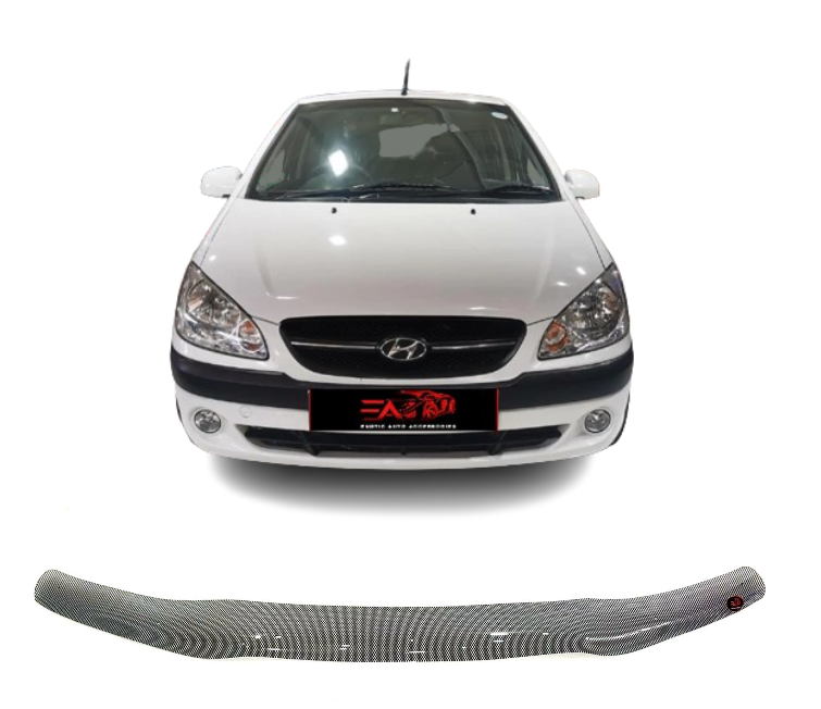 Hyundai Getz carbon bonnet guard 2006+