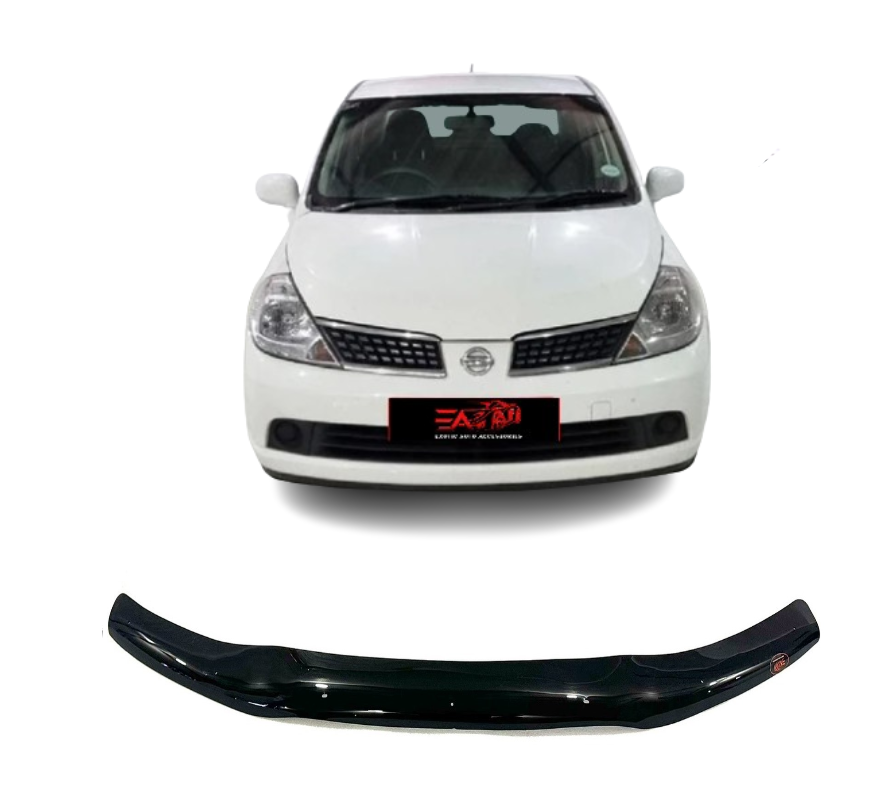 Nissan Tiida Gloss Black bonnet guard 2006+