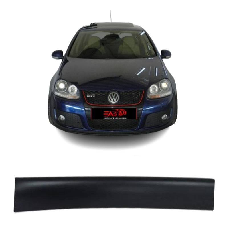 Golf 5 Matt Black bonnet guard