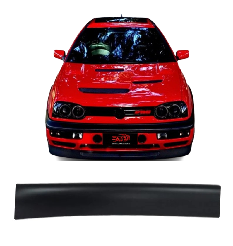 Jetta 3 Matt Black bonnet guard