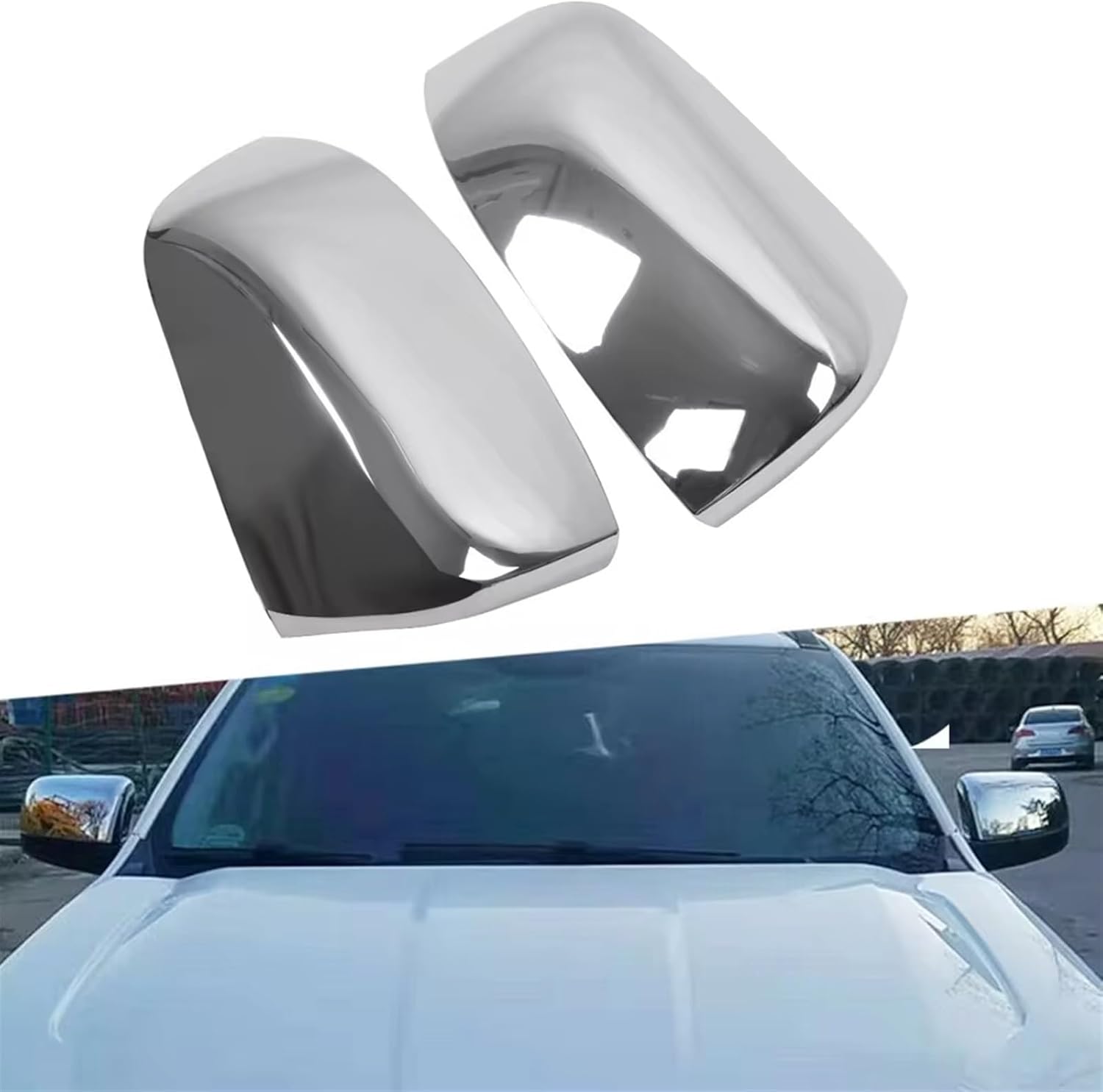 Ford Ranger Chrome Mirror Covers Set 2012-2020