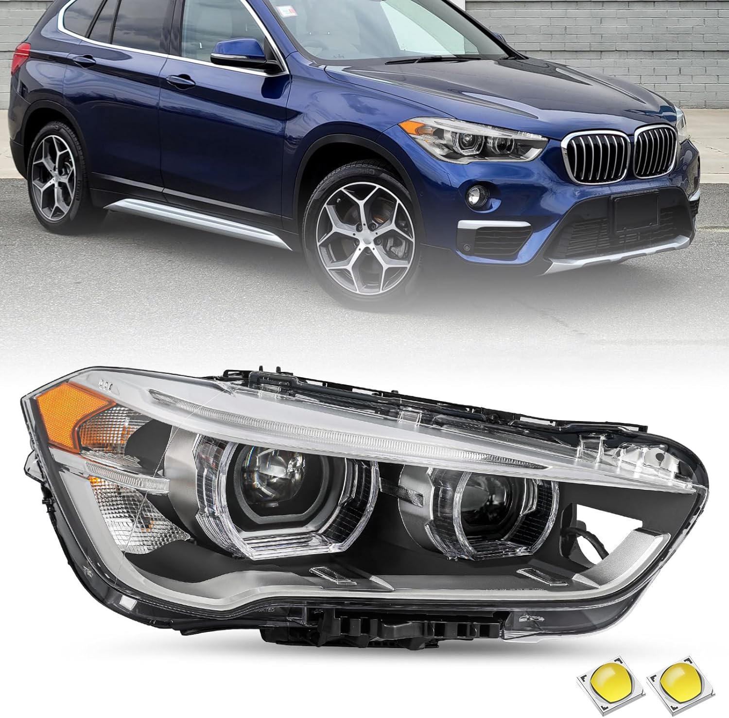 BMW X1 F48 2016-2019 Headlight Lens Replacement Service