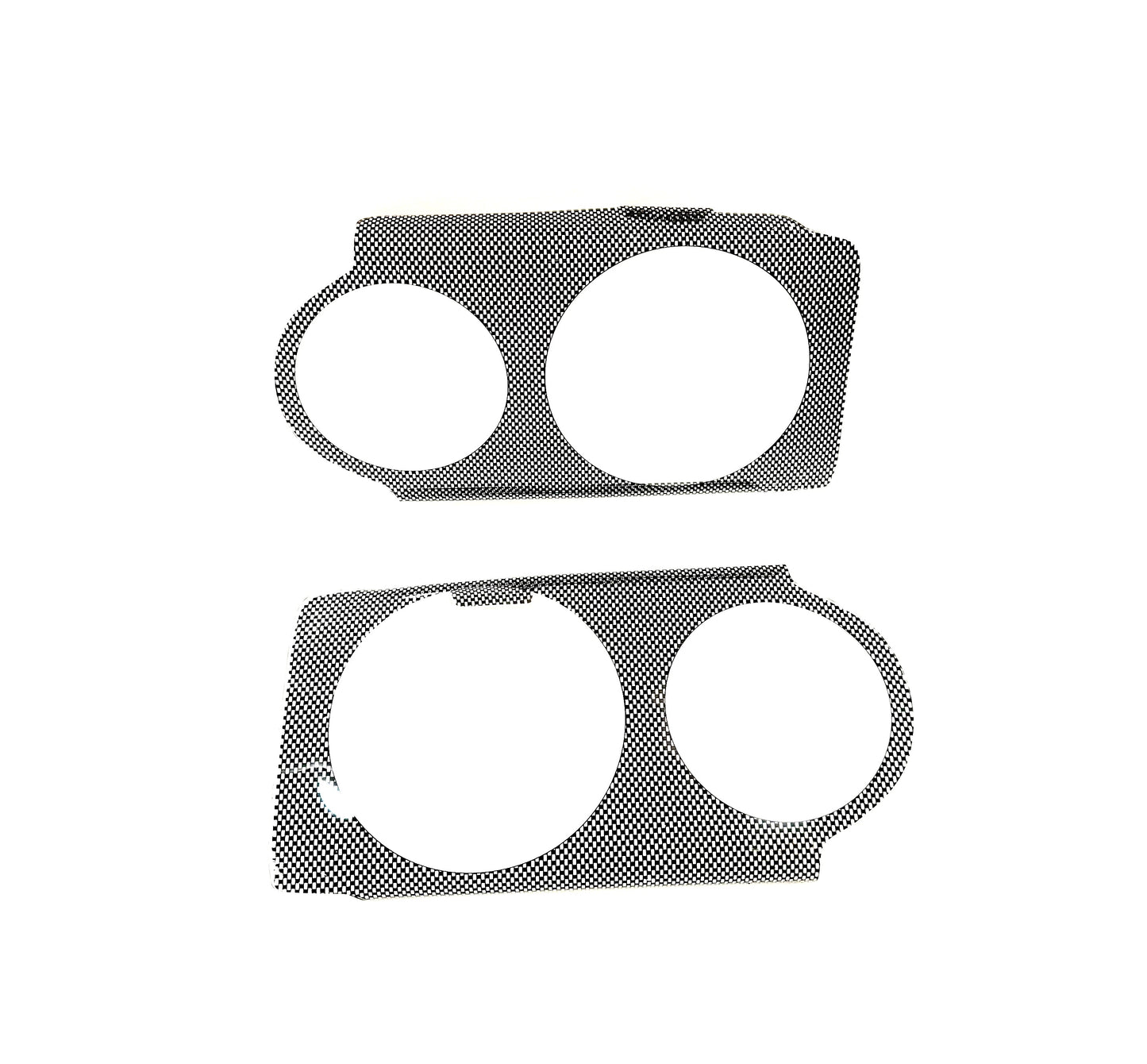 Golf 1 Headlight Shields - Carbon