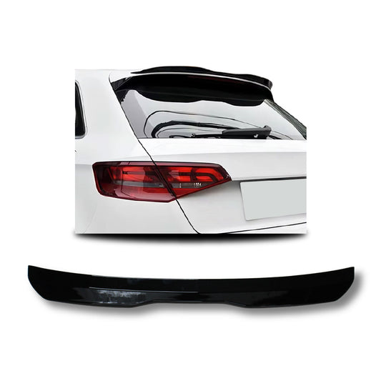 Audi A3 8P 2006–2012 Hatch Gloss Black Winglet Roof Lip