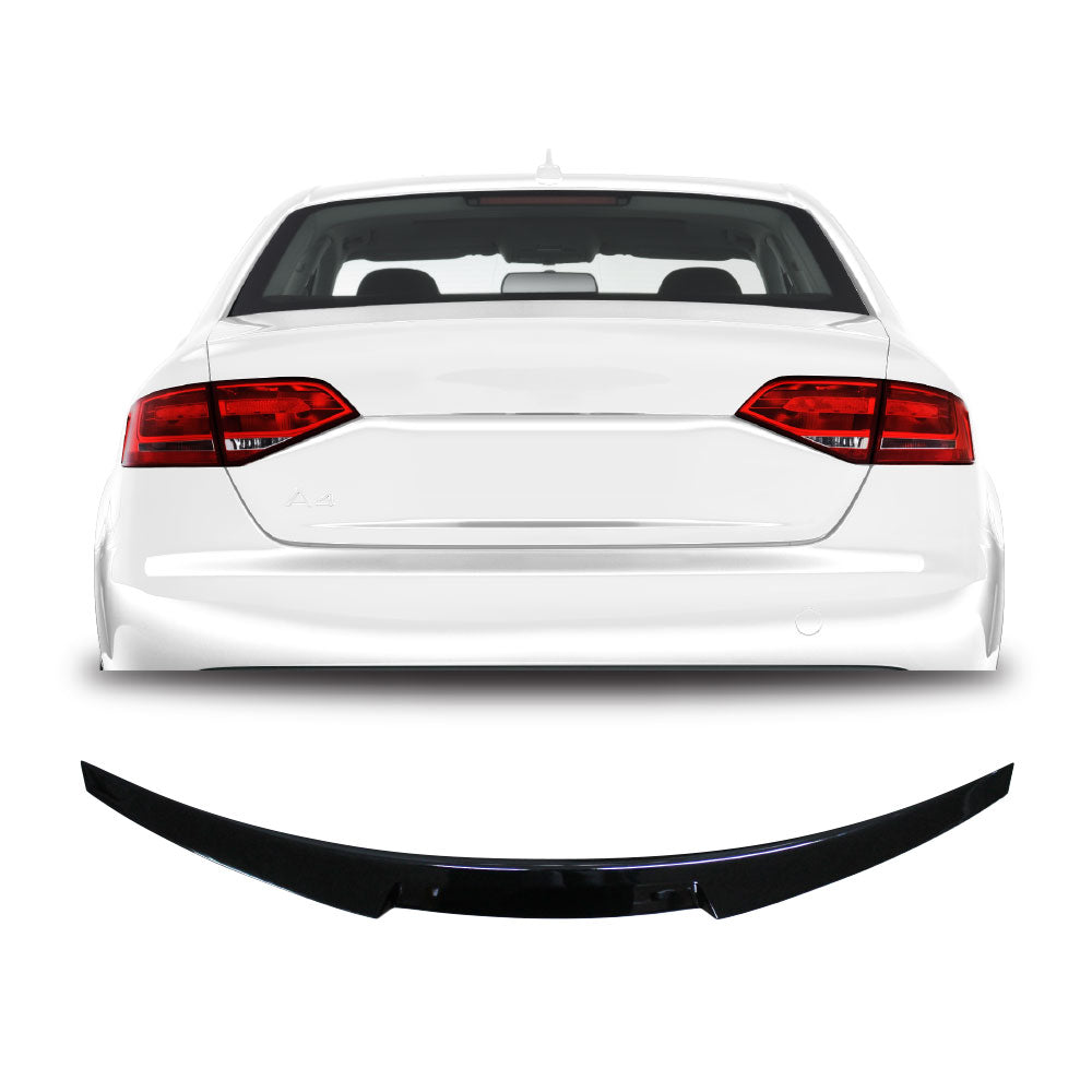 Audi A4 2008-2016 B8 Gloss Black V-Style Boot Spoiler