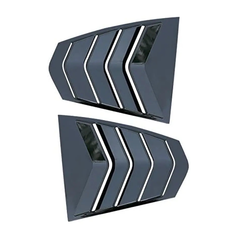 G20 Gloss Black Quarter Glass Window Louvers