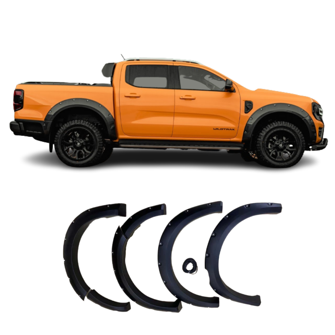 Ford Ranger studded wheel arches Matt Black 2023+