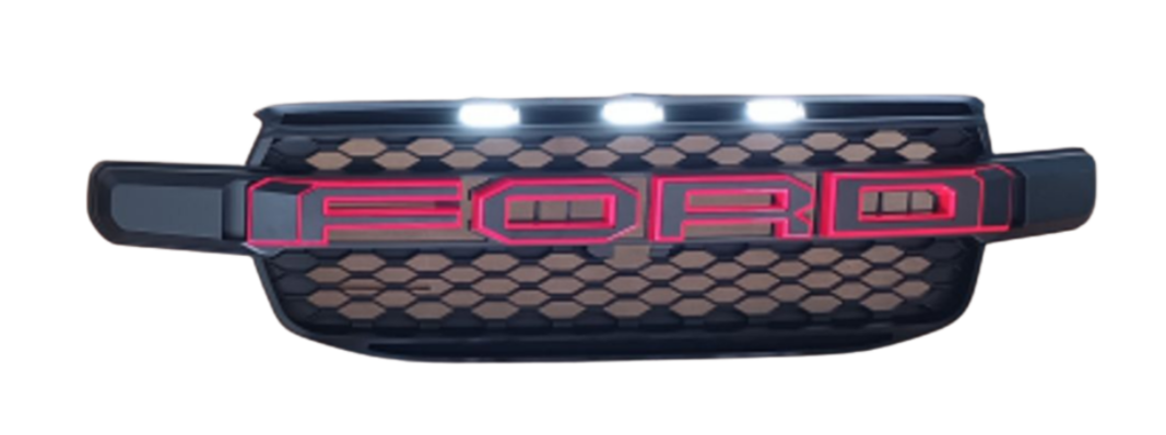 Ford Ranger T9 Grill red Ford lettering with LEDs 2023+