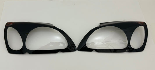 Ford Bantam/Ikon/Fiesta gloss black Headlight shields