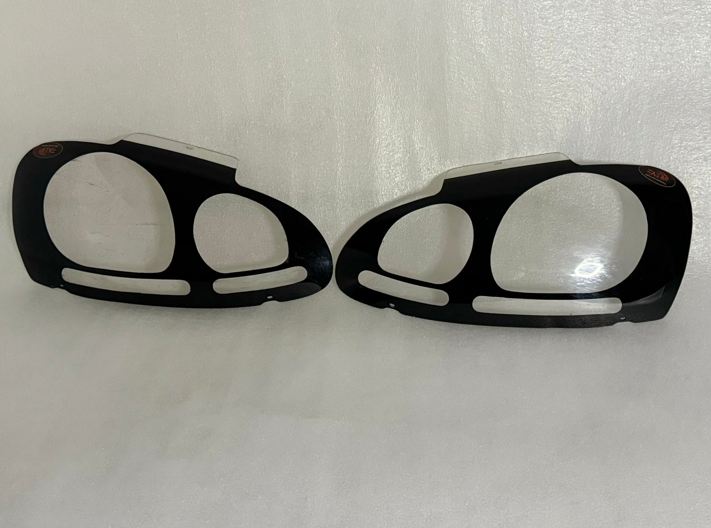 Golf 5 Gloss Black headlight shield set