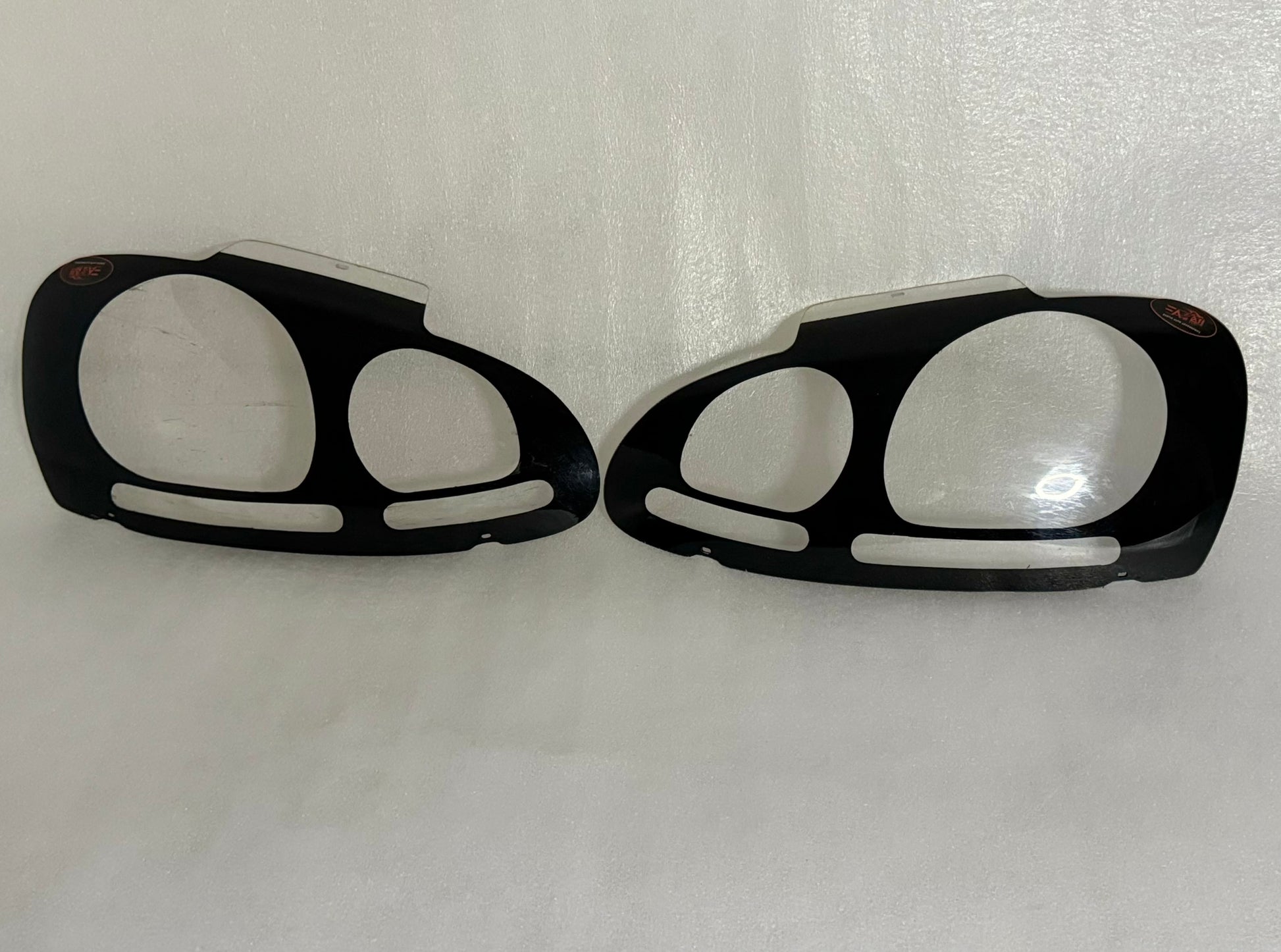 Golf 5 Gloss Black headlight shield set