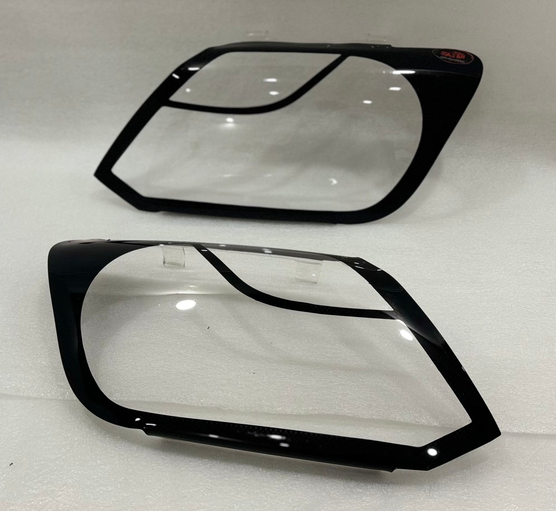 Amarok Gloss Black Headlight shields 2010-2016