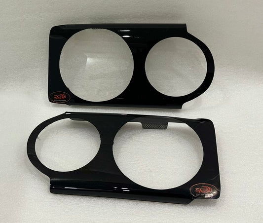 Golf 1 Headlight shields - Gloss Black
