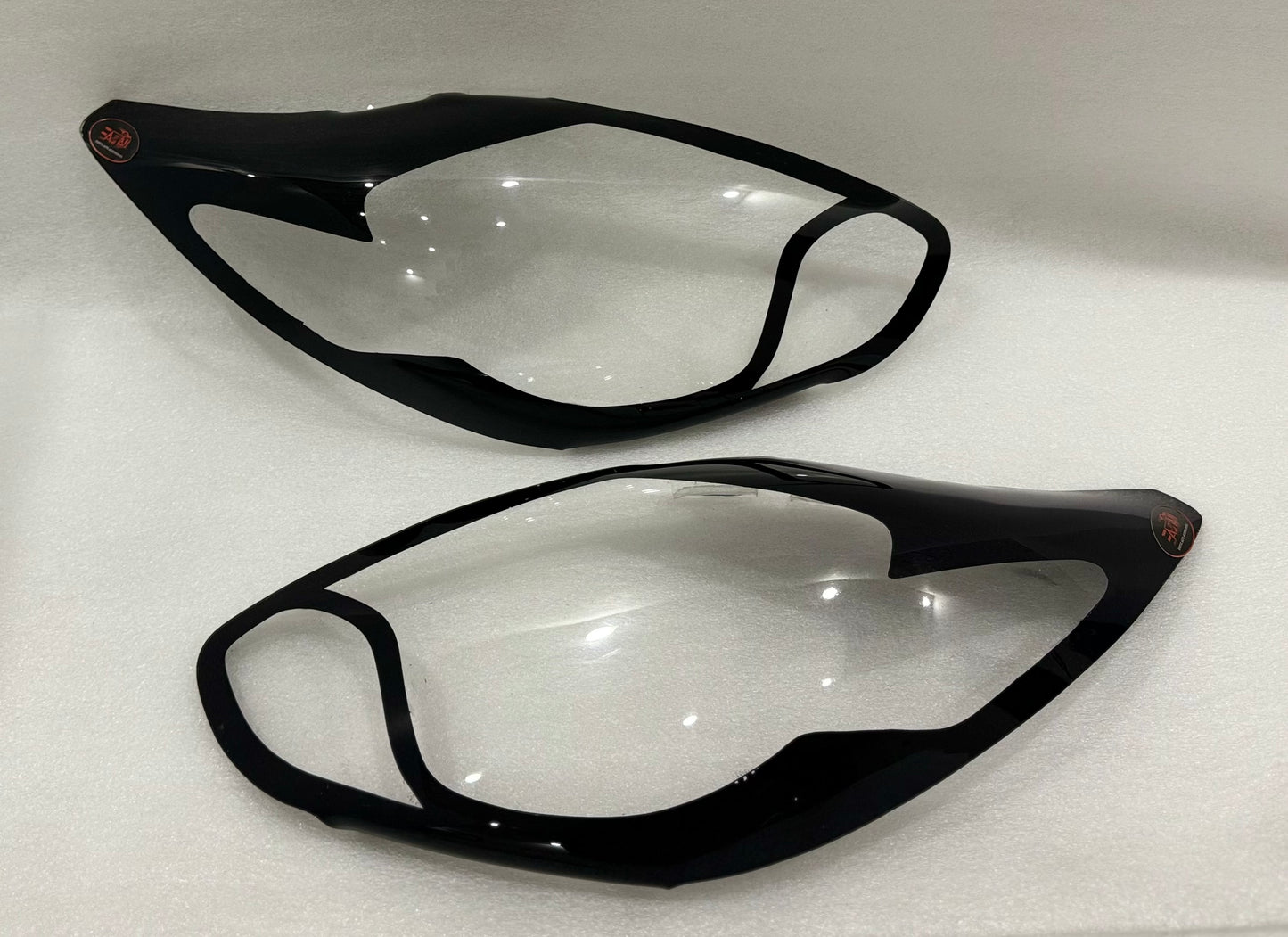 Ford Figo Gloss Black Headlight shields 12+