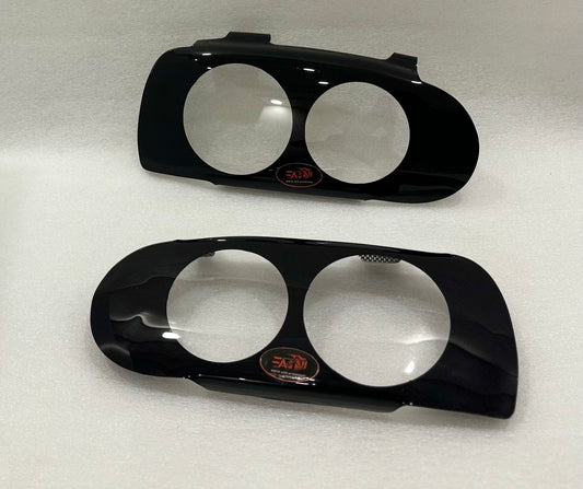 Golf 3 Gloss Black Headlight shields