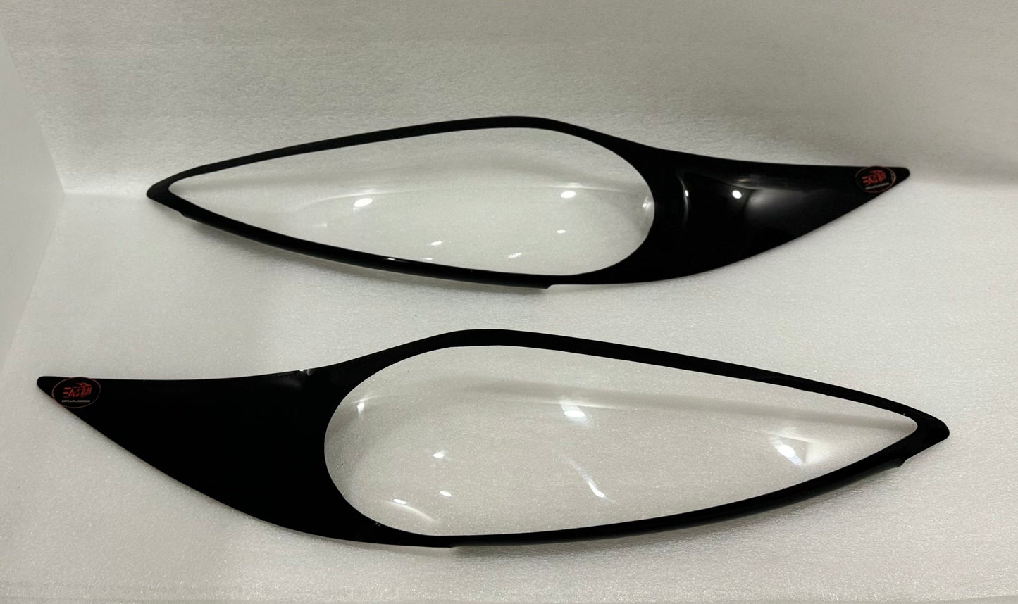 Ford Fiesta Gloss Black Headlight shields 09-15