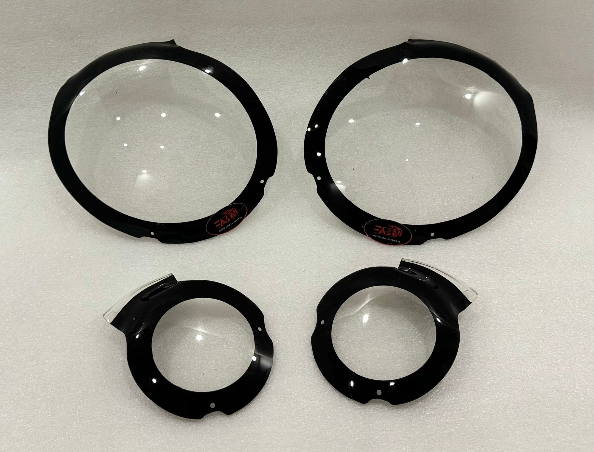 Polo 02-05 Gloss Black Headlight shields