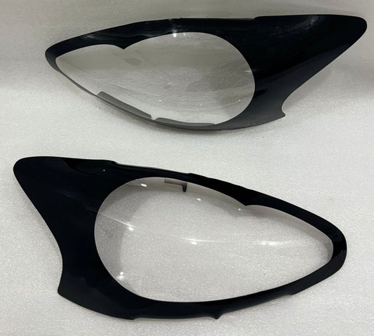 Toyota Aygo Gloss Black Headlight shields 11+