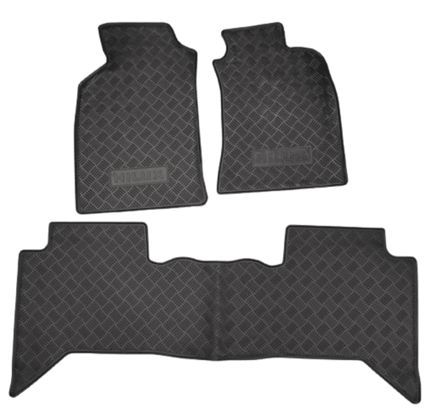 Toyota Hilux Rubber Floor Mats Set 2016-2025