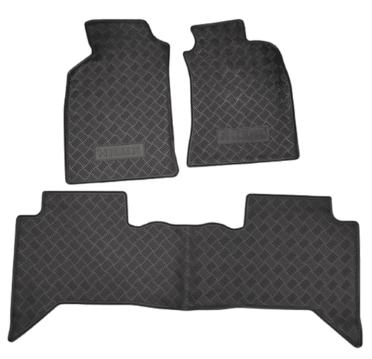 Toyota Hilux Rubber Floor Mats Set 2016-2025